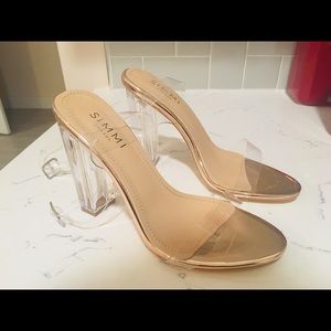 Sexy Clear Heeled Shoes